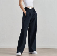 Casual Sports Yoga Quick Drying Straight Wide Leg Pants Mssza