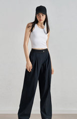 Casual Sports Yoga Quick Drying Straight Wide Leg Pants Mssza
