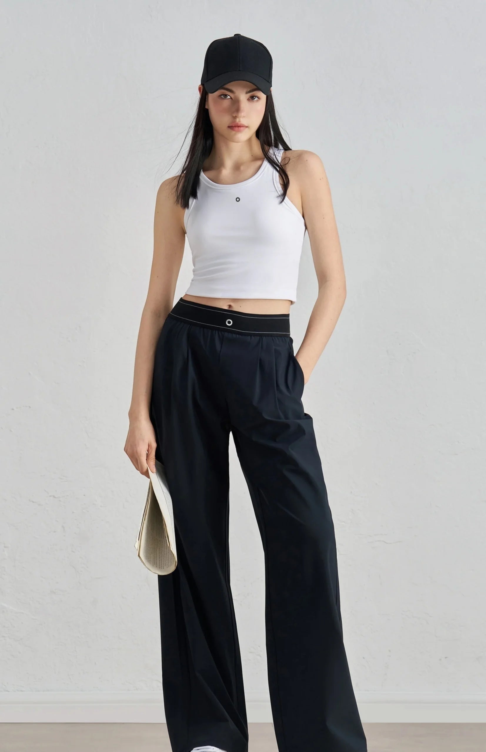 Casual Sports Yoga Quick Drying Straight Wide Leg Pants Mssza