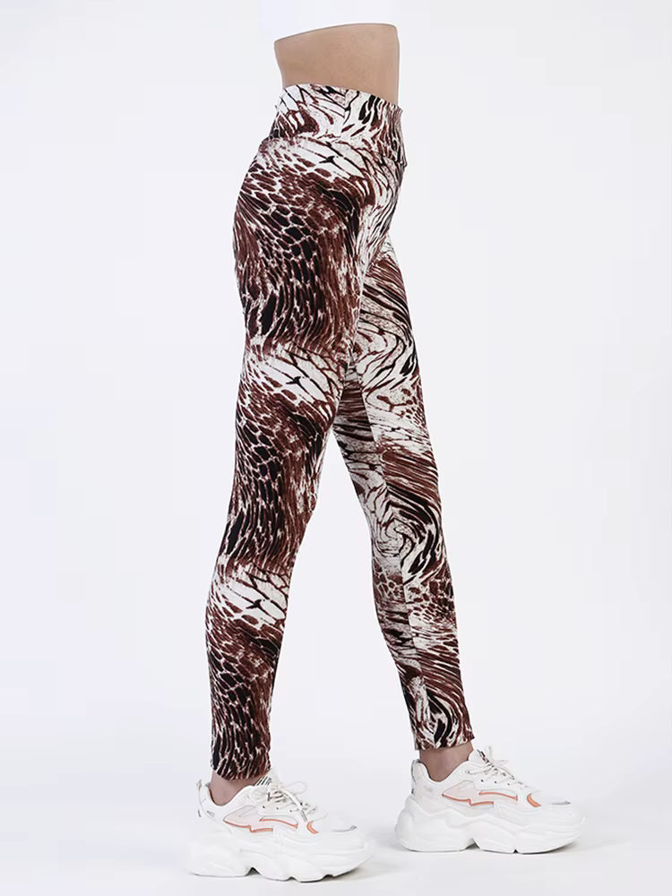 Casual Sportwear Workout High Waist Ankle-Length Leggings Mssza