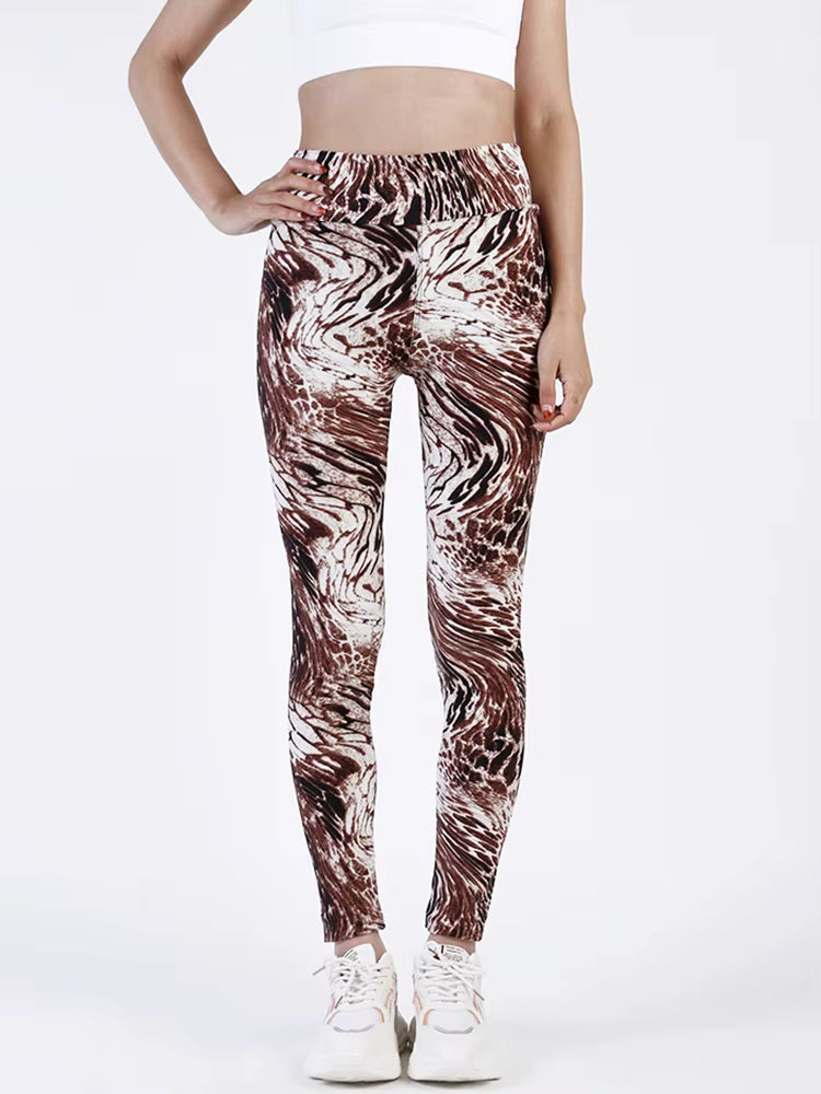 Casual Sportwear Workout High Waist Ankle-Length Leggings Mssza