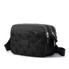 Casual Square Embroidery Diamond lattice Waterproof Nylon Shoulder Crossbody Bag Mssza