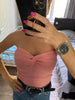 Casual Strapless Backless Off Shoulder High Street Crop Top Mssza