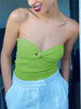 Casual Strapless Backless Off Shoulder High Street Crop Top Mssza
