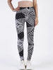 Casual Stripe Sportwear Workout High Waist Ankle-Length Leggings Mssza