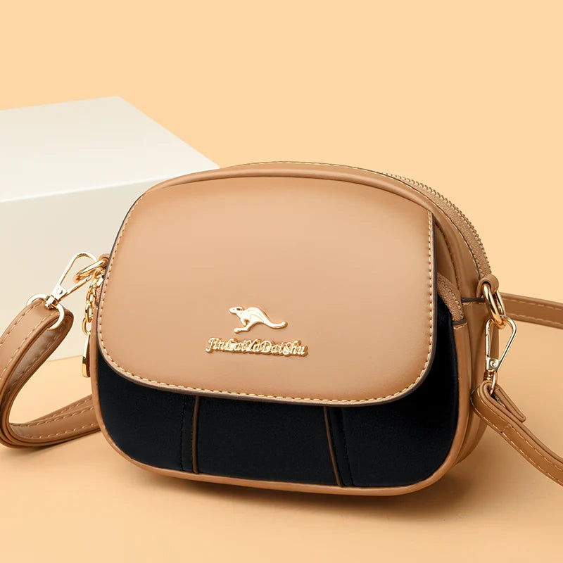 Casual Style Designer High Quality Leather Shoulder Messenger Crossbody Bag Mssza
