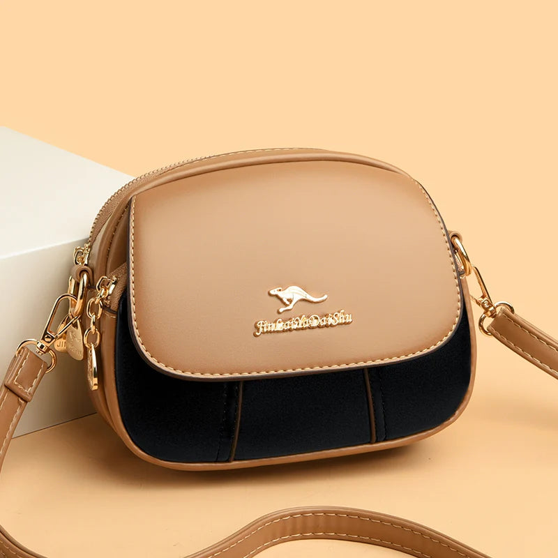 Casual Style Designer High Quality Leather Shoulder Messenger Crossbody Bag Mssza