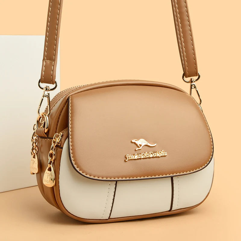 Casual Style Designer High Quality Leather Shoulder Messenger Crossbody Bag Mssza