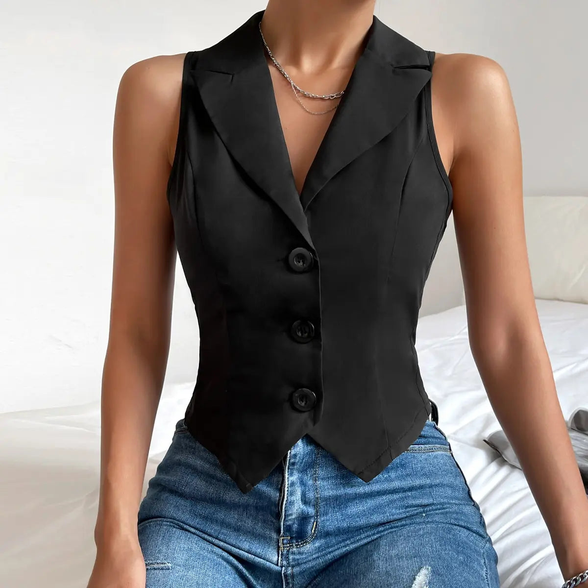 Casual Style Turn-down Collar Outerwear And Coats Type Top Mssza