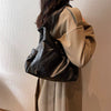 Casual Stylsih Tote Silt Pocket Soft Leather Hobos Handbag Bags Mssza