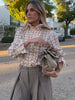 Casual Sweet Single Breasted Butterfly sleeve Ruffles Regular Fit Shirts Mssza