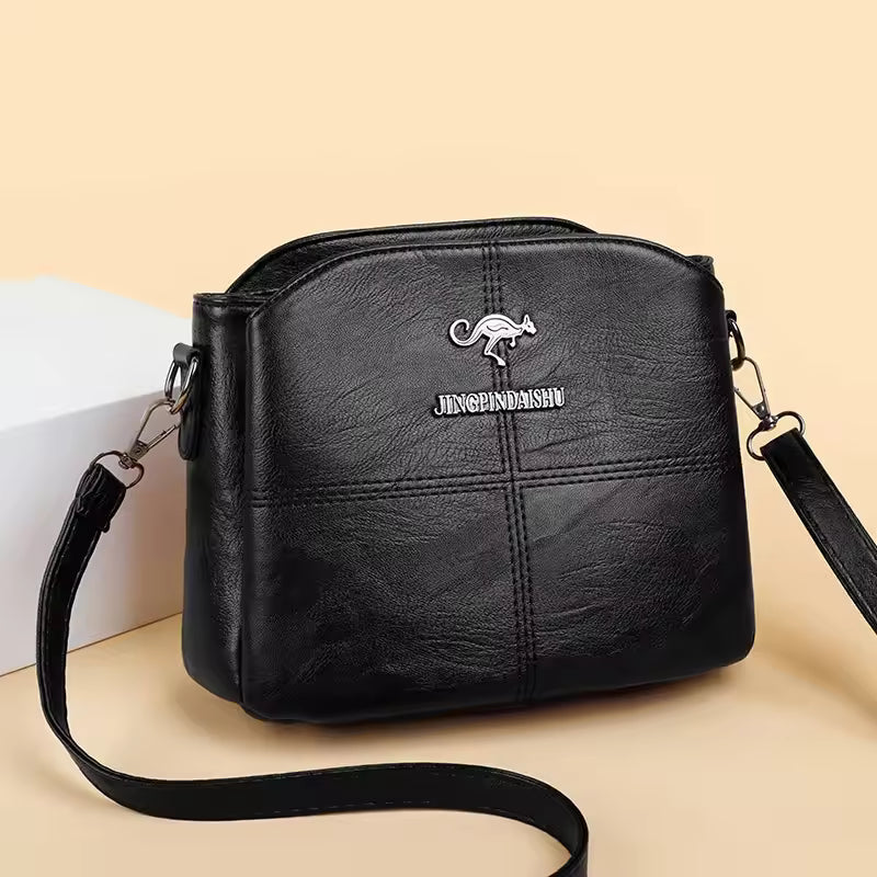 Casual Synthetic Leather Solid Large-capacity Mother Shell Shape Shoulder Crossbody Bag Mssza