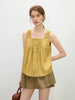 Casual Textured Linen Relaxed Fit Slimming Silhouette Tanks And Camis Top Mssza