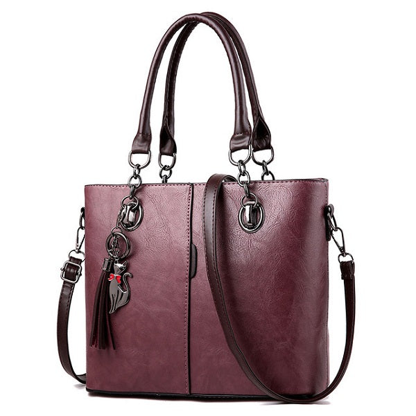 Casual Tote Purse Wallet Leather Handbag Mssza