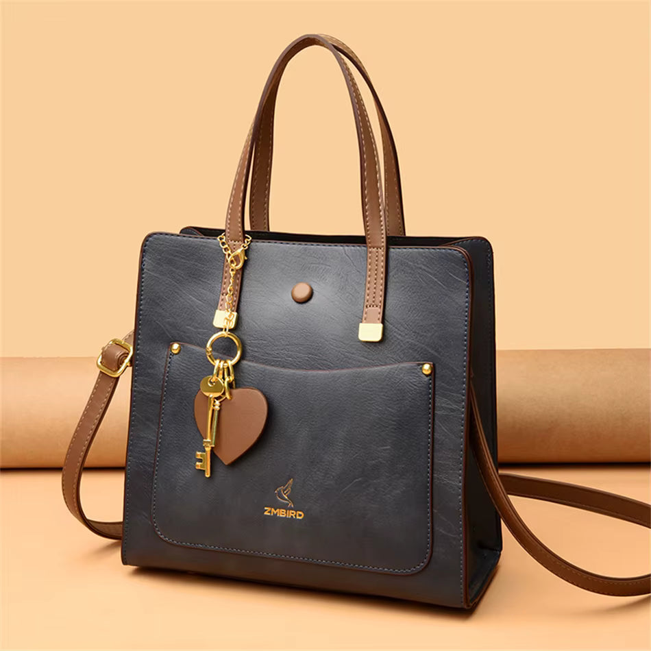 Casual Totes Letter Pu Leather 3 Layers Crossbody Bags Mssza