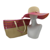 Casual Travel Beach Outdoor Straw Hat Bag Set Mssza