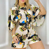 Casual Turn Down Collar Half Sleeve Buttoned Rompers Mssza