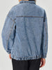 Casual Turn-down Collar Pullover Long Sleeve Zipper Front Loose Top Mssza