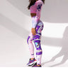 Casual Unicorn Printing High-waist Leggings Sports Yoga Set Mssza