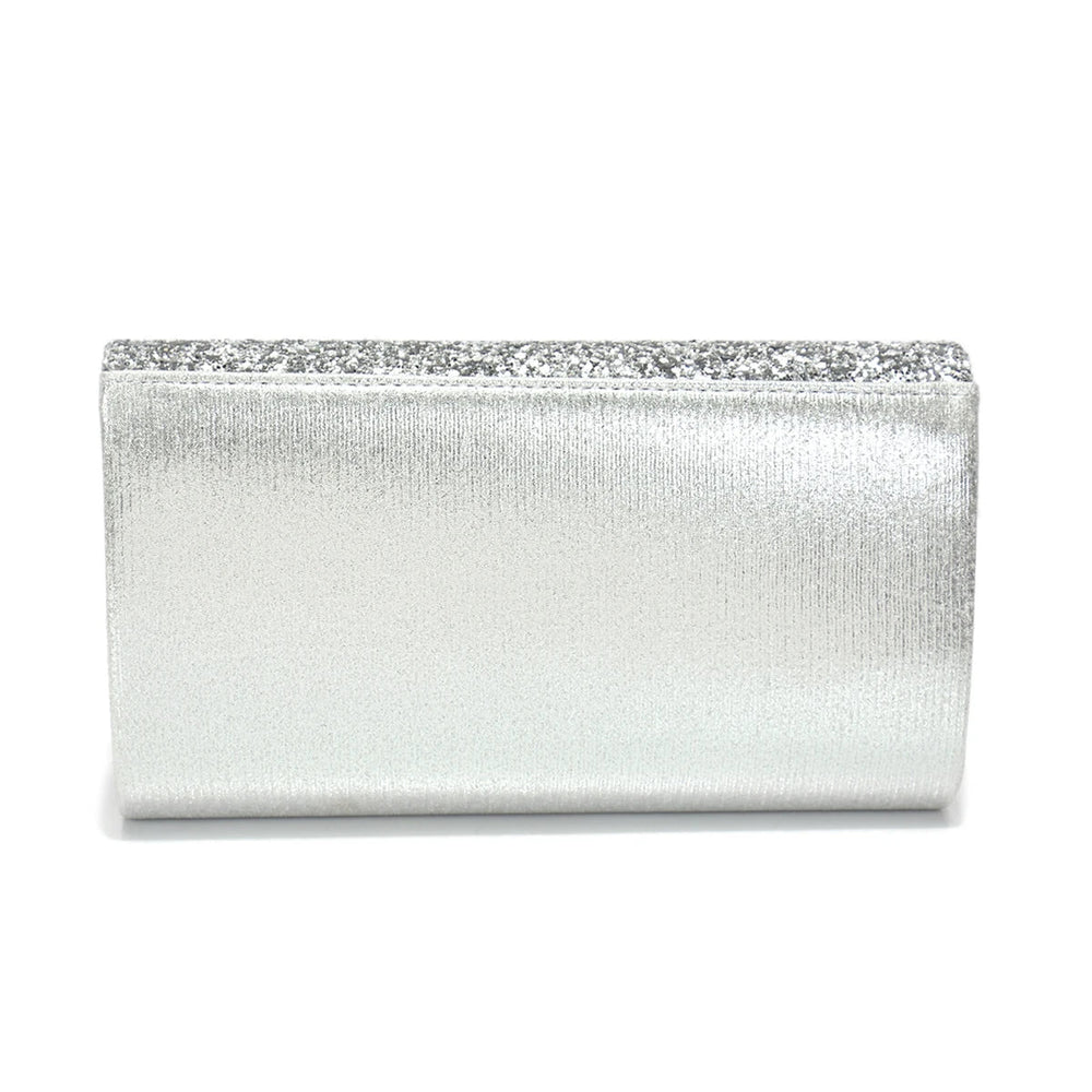 Casual V Design Metal Chain Glamorous Design Evening Envelope Shaped Sequins Handbags Mssza