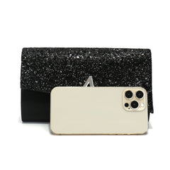 Casual V Design Metal Chain Glamorous Design Evening Envelope Shaped Sequins Handbags Mssza
