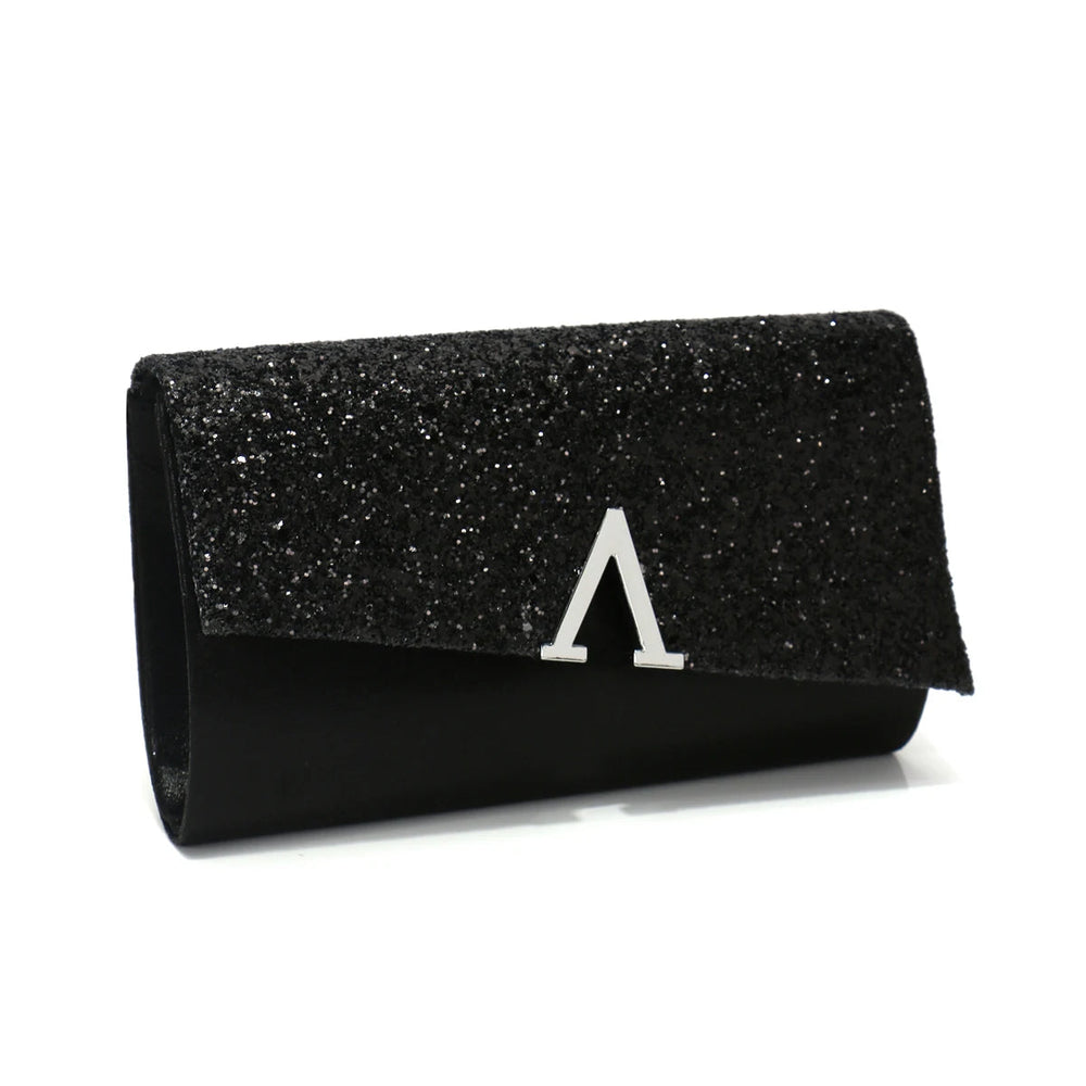 Casual V Design Metal Chain Glamorous Design Evening Envelope Shaped Sequins Handbags Mssza