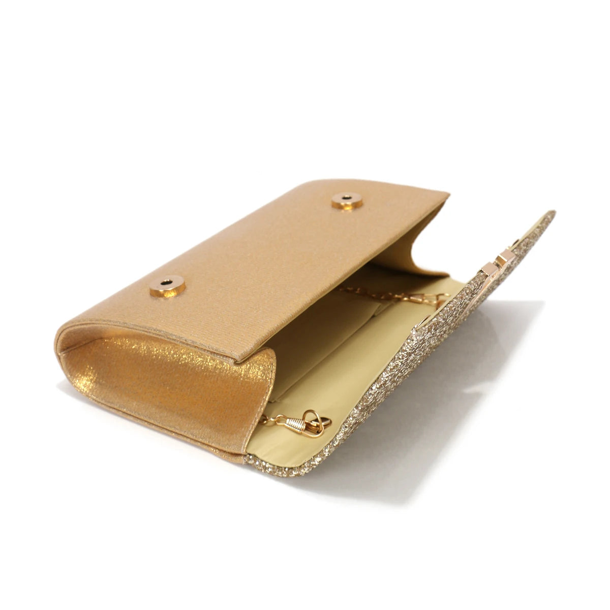 Casual V Design Metal Chain Glamorous Design Evening Envelope Shaped Sequins Handbags Mssza