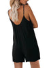 Casual V Neck Adjustable Strap Sleeveless Shorts Rompers Jumpsuits Mssza