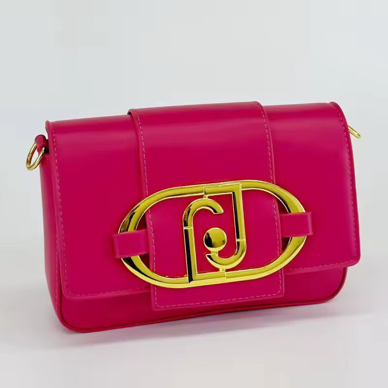 Casual Metal Buckle Flap Crossbody Chain Square Underarm Messenger Bag Mssza