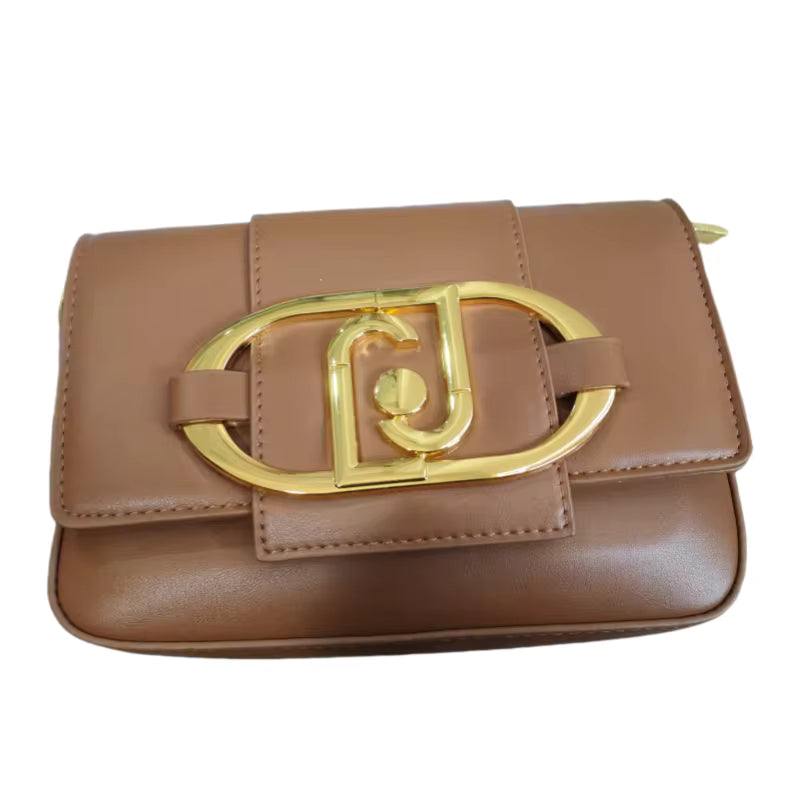 Casual Metal Buckle Flap Crossbody Chain Square Underarm Messenger Bag Mssza