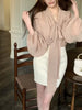Casual Vintage High Waist Solid Back Zipper Mini Skirt Mssza