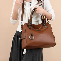 Casual Vintage Large Capatity Tote Shoulder Top-Handle Bags High Quality Pu Leather Bags Mssza