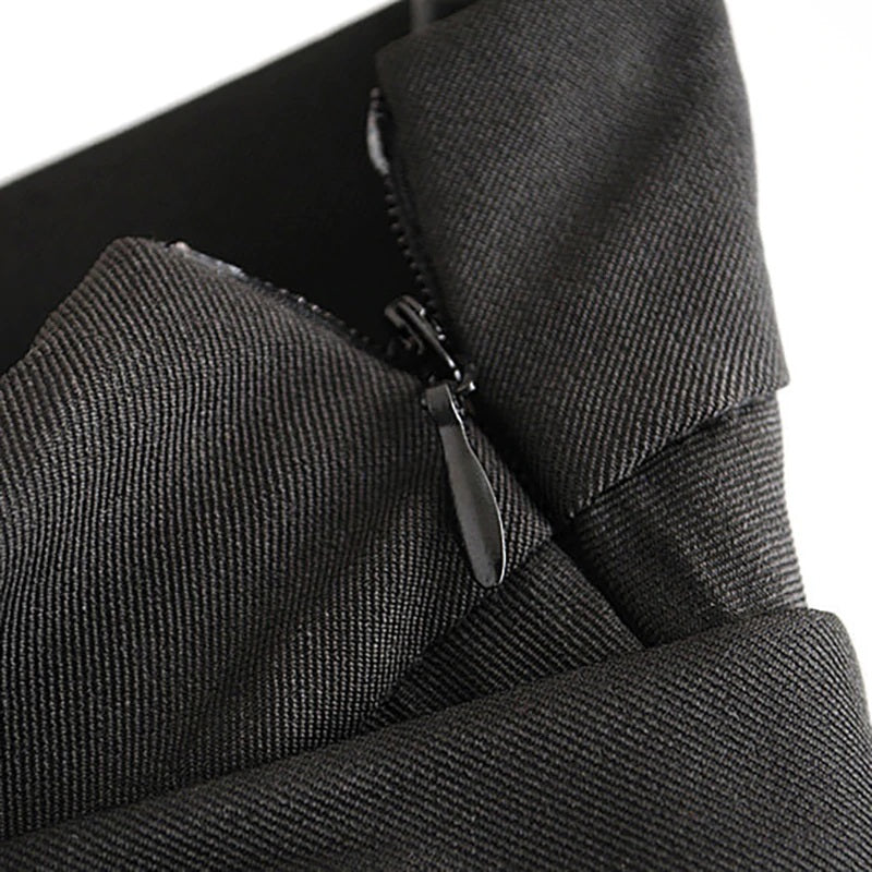 Casual Waist Pleated Midi Skirt With Belt Mssza