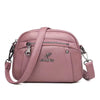 Casual Water-Resistant Solid Color Square Three Layer Zipper Closure Phone Purse Pouch Shoulder Crossbody Bag Mssza