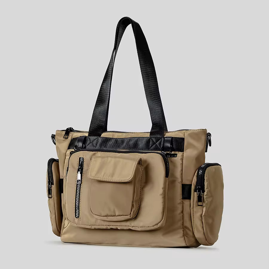Casual Waterpoof Nylon Big Crossbody with Detachable Purses Mssza