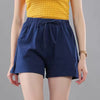 Casual Wide Leg Drawstring Cotton Elastic Waist Biker Shorts Mssza