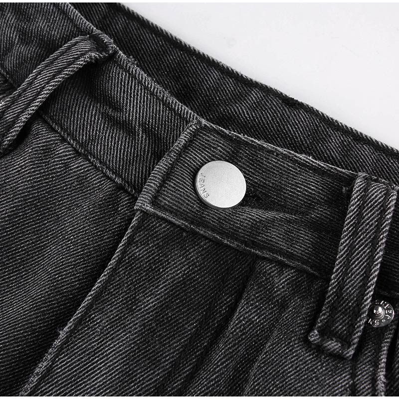 Casual Wide Leg High Waist Streetwear Loose Jeans Mssza