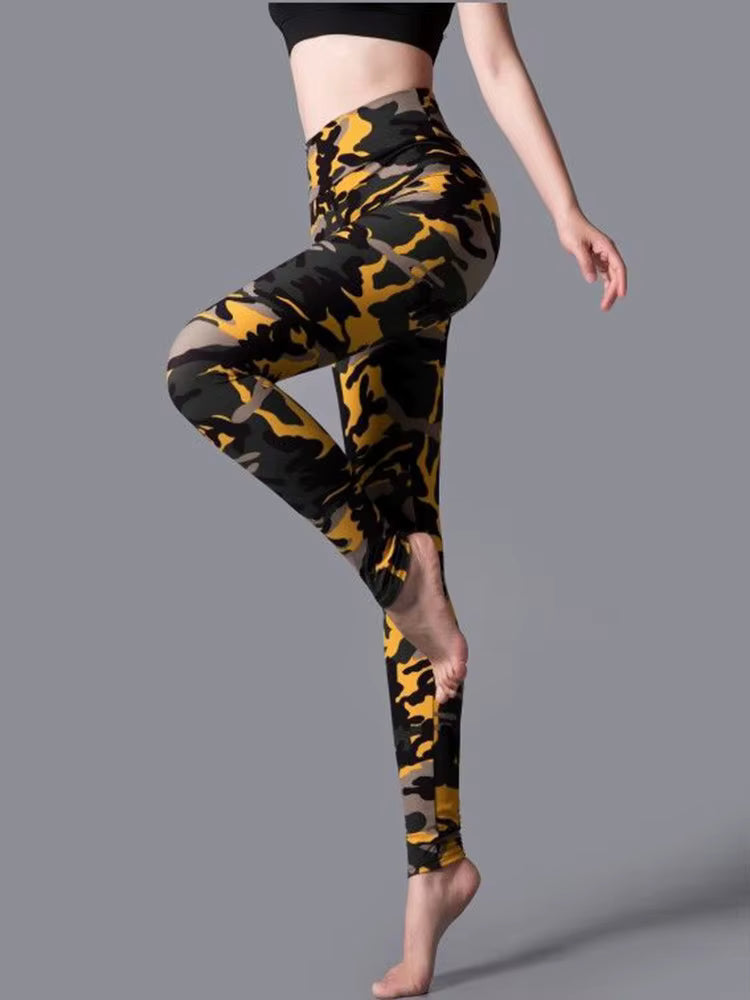 Casual Workout  Stripe Sportwear High Waist Ankle-Length Leggings Mssza
