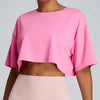Yoga Short Sleeves Loose and Breathable Quick Drying T-shirts Mssza