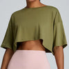 Yoga Short Sleeves Loose and Breathable Quick Drying T-shirts Mssza