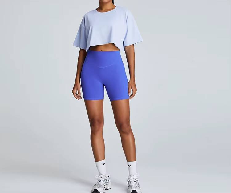 Yoga Short Sleeves Loose and Breathable Quick Drying T-shirts Mssza