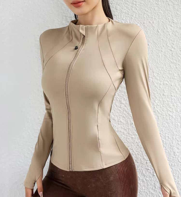 Casual Zip Up Yoga Workout Breathable Jackets Mssza