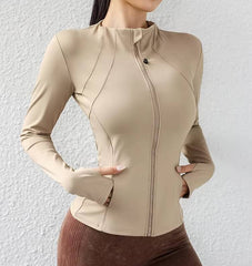 Casual Zip Up Yoga Workout Breathable Jackets Mssza