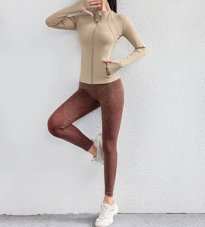 Casual Zip Up Yoga Workout Breathable Jackets Mssza