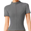 Casual Zip Up Zipper Breathable Yoga Tops Mssza