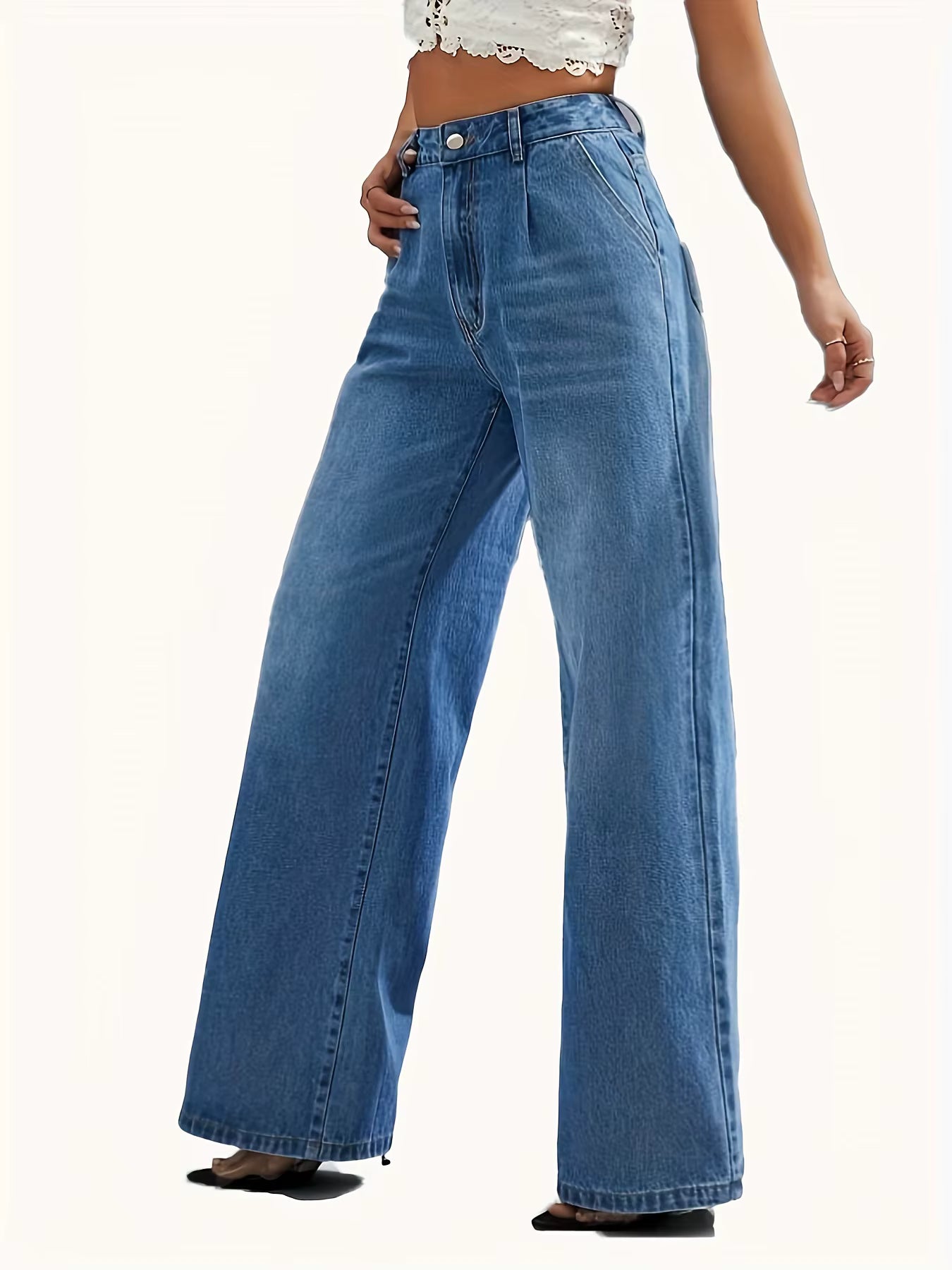 Casual Zipper Fly Cross-Border Slimming Full Length Straight Pants Mssza