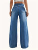 Casual Zipper Fly Cross-Border Slimming Full Length Straight Pants Mssza