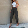 Casual Zipper Fly High Waist With Pockets Cargo Pants Mssza