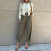 Casual Zipper Fly High Waist With Pockets Cargo Pants Mssza