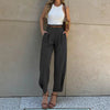 Casual Zipper Fly High Waist With Pockets Cargo Pants Mssza
